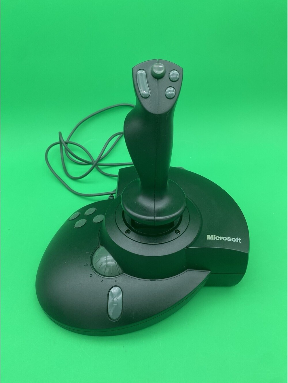Microsoft Black SideWinder Force Feedback Pro PC Gaming Joystick - Tested